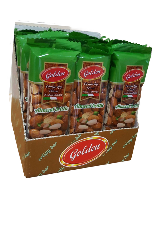 GOLDEN CRUNCHY ALMOND BRITTLE 80G  X 24